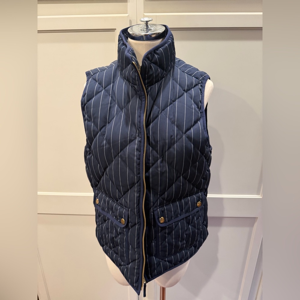Jcrew Navy Blue Quilted Women's Vest